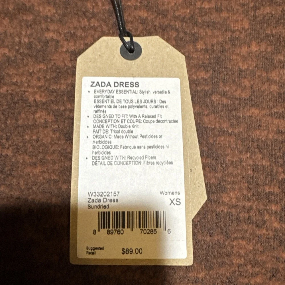 NWT Prana Womens Size XS Rust Sundried Zada Long Sleeve Sweater Dress Soft Brown - Picture 8 of 13